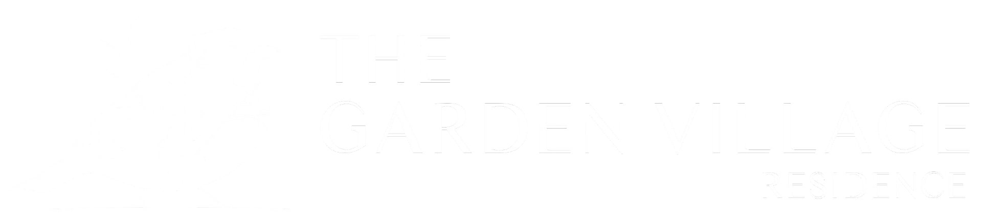 Logotipo do The Garden Village Residence, incorporação do empreendimento